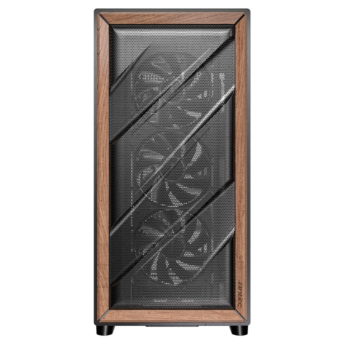Antec flux midi tower behuizing (zwart | 2x usb-a | 1x usb-c | tempered glass)
