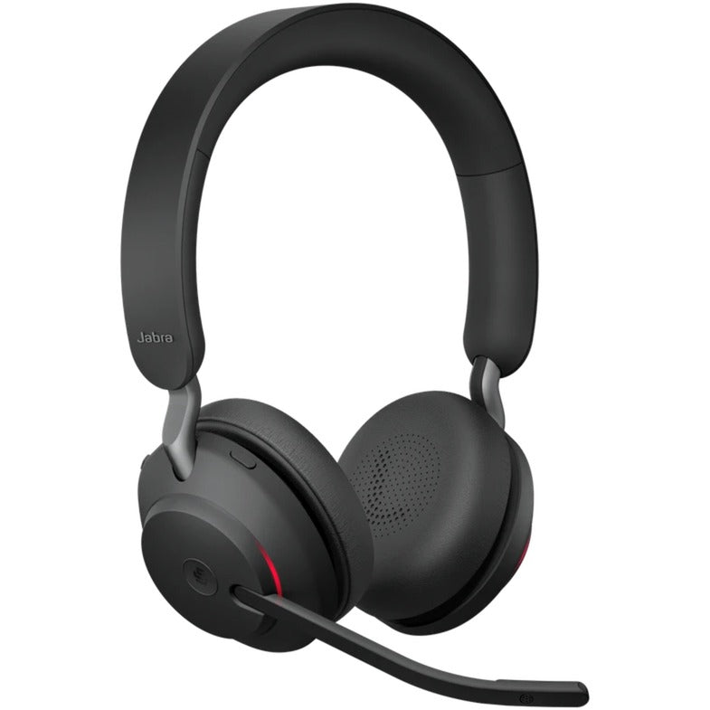 Jabra evolve2 65, ms stereo on-ear headset (zwart, microsoft teams, bluetooth)