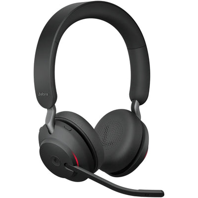 Jabra evolve2 65, ms stereo on-ear headset (zwart, microsoft teams, bluetooth)