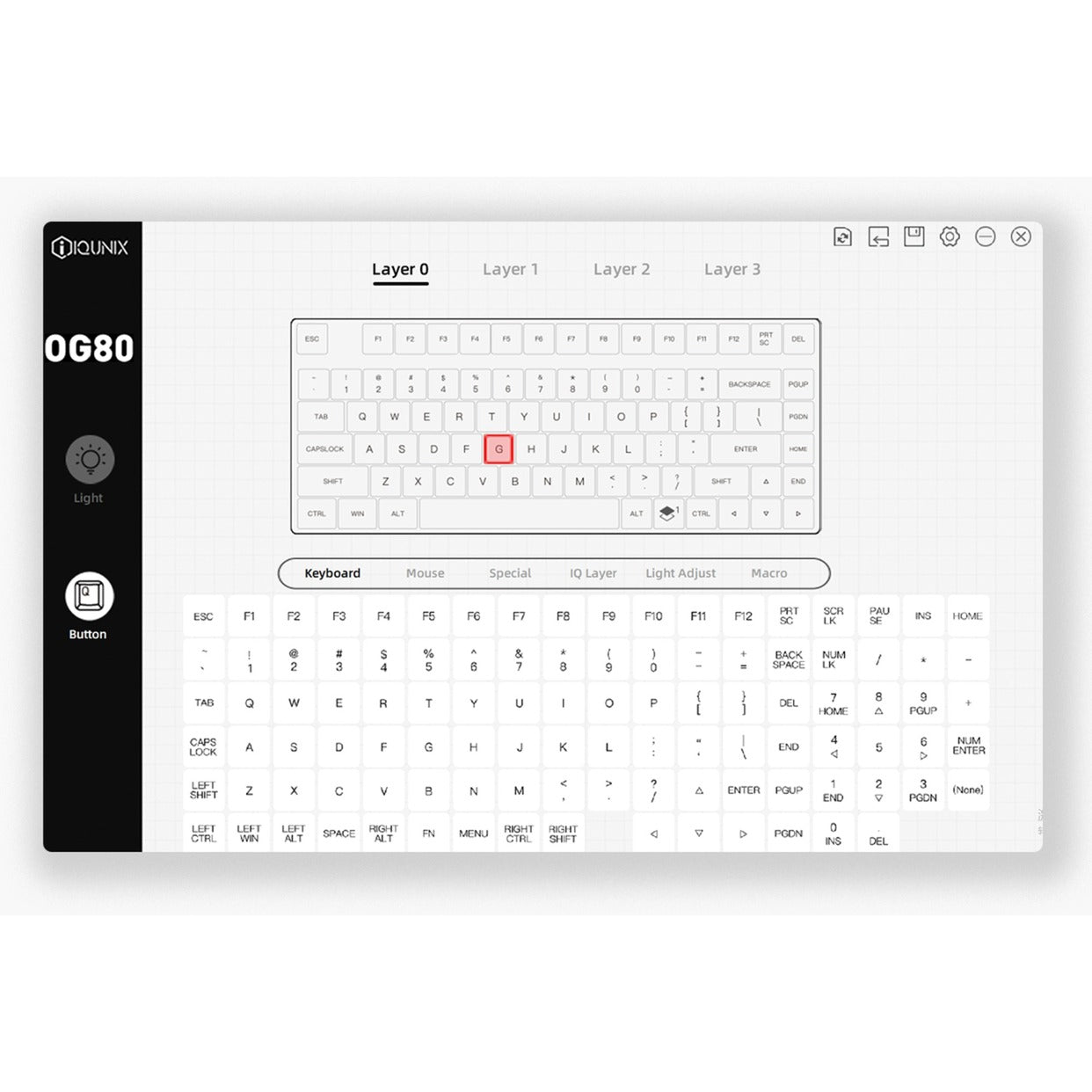 Iqunix og80 lavandin wireless mechanical keyboard (lavendel, us lay-out (qwerty), cherry mx brown, 80% (tkl), hot-swappable, pbt, 2.4ghz | bluetooth 5.1 | usb-c)