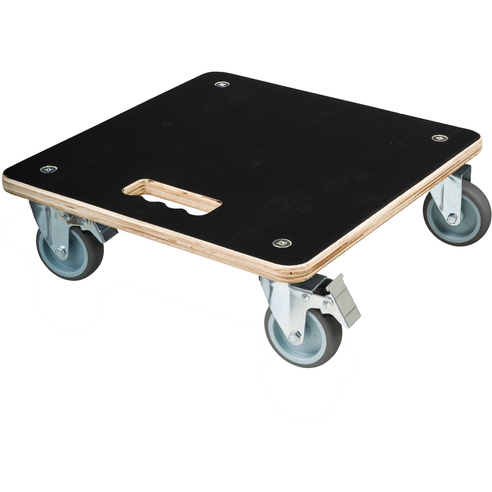 Nature planttrolley vierkant rolplank (zwart)