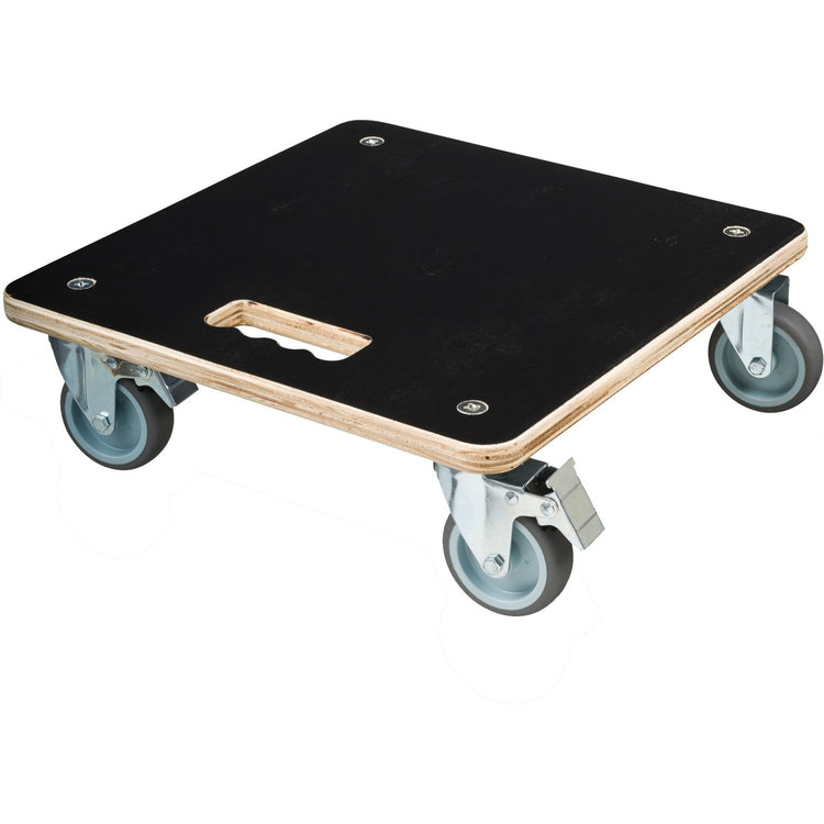 Nature planttrolley vierkant rolplank (zwart)