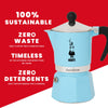 Bialetti rainbow espressomachine (lichtblauw, 6-kops)