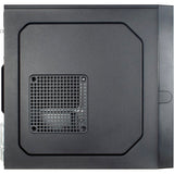 Inter-tech it-6502 romea mini tower behuizing (zwart | 2x usb-a) - afbeelding 4