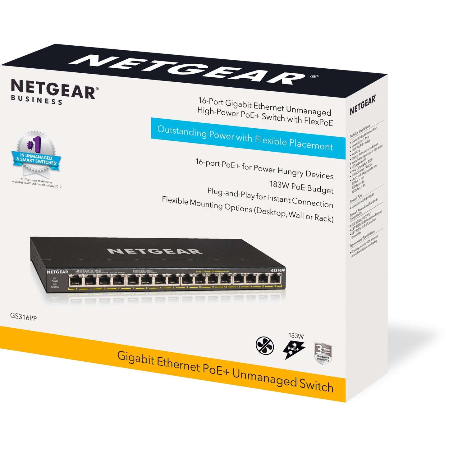 Netgear gs316pp switch