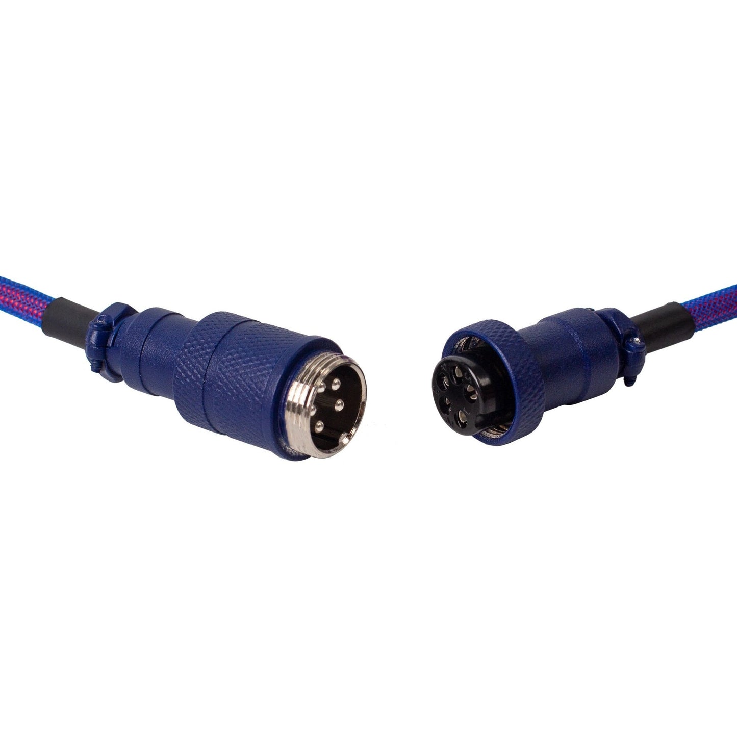 Keychron premium coiled aviator cable, angled kabel (lila, 1,08 meter)