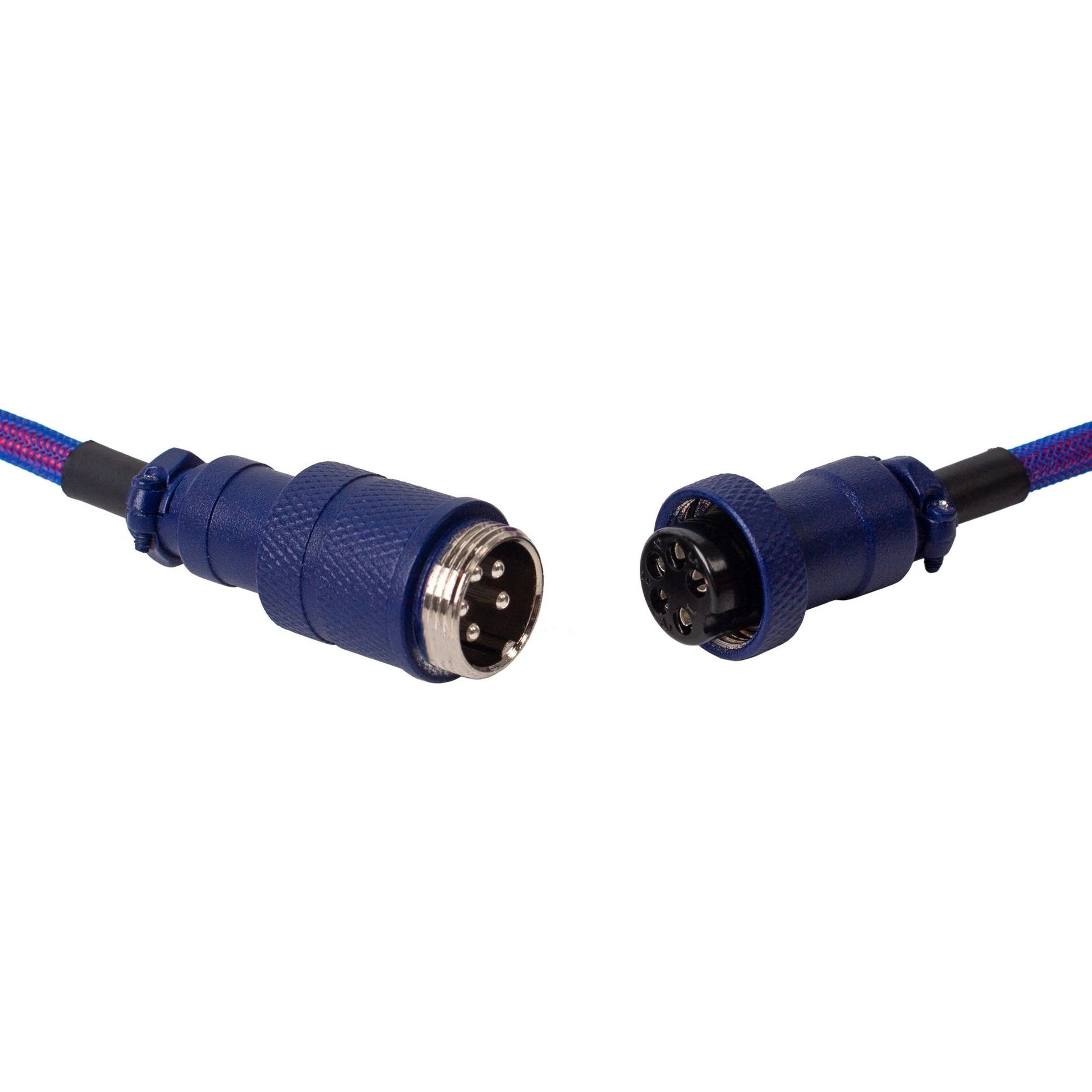 Keychron premium coiled aviator cable, angled kabel (lila, 1,08 meter)