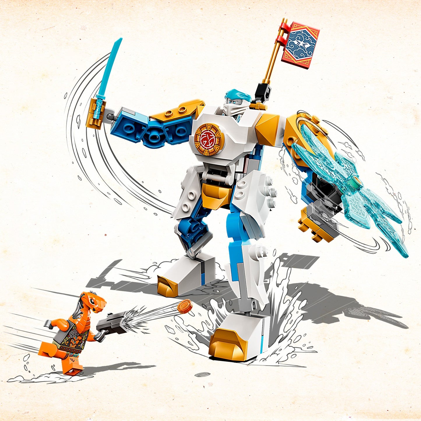 Lego ninjago - zane's power-upmecha evo constructiespeelgoed (71761)