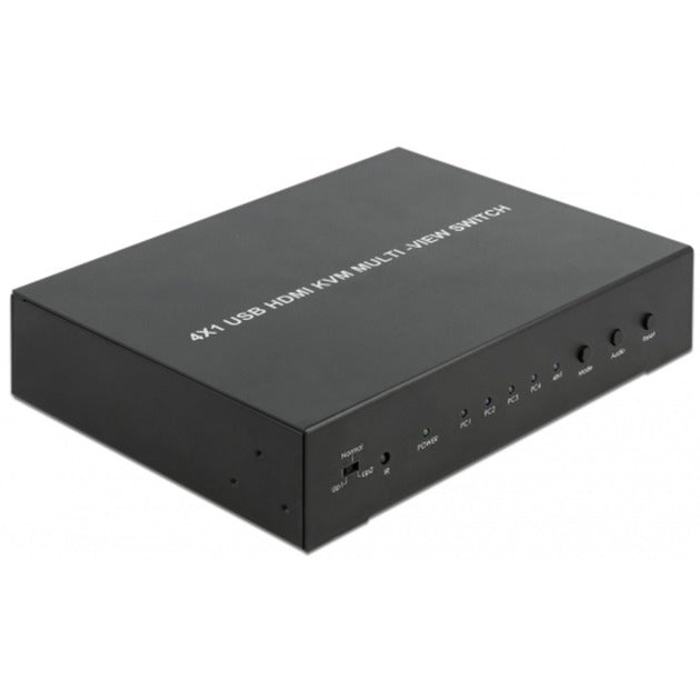 Delock kvm 4-in-1 multiview switch 4x hdmi met usb kvm-switch