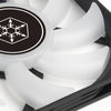 Silverstone air slimmer 120 argb case fan (zwart, 120 x 120 x 15 mm, pwm)