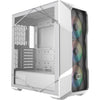 Cooler master masterbox td500 mesh v2 midi tower behuizing (wit | 2x usb-a | 1x usb-c | rgb | tempered glass)