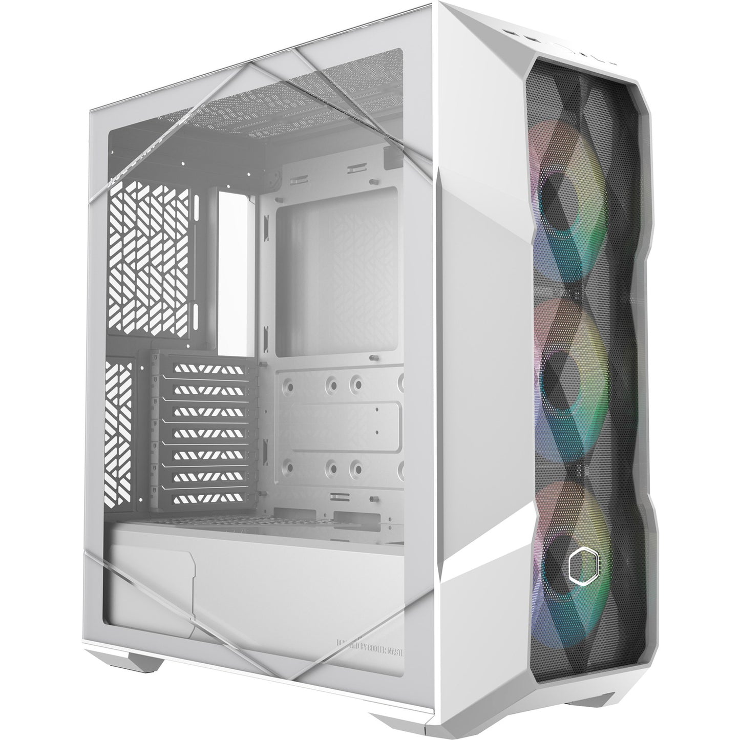 Cooler master masterbox td500 mesh v2 midi tower behuizing (wit | 2x usb-a | 1x usb-c | rgb | tempered glass)