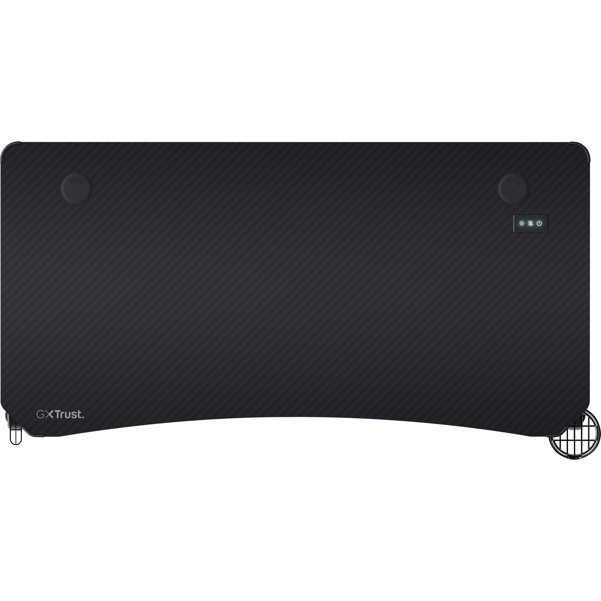 Trust gxt 709 luminus rgb-gamingbureau gaming desk (zwart)