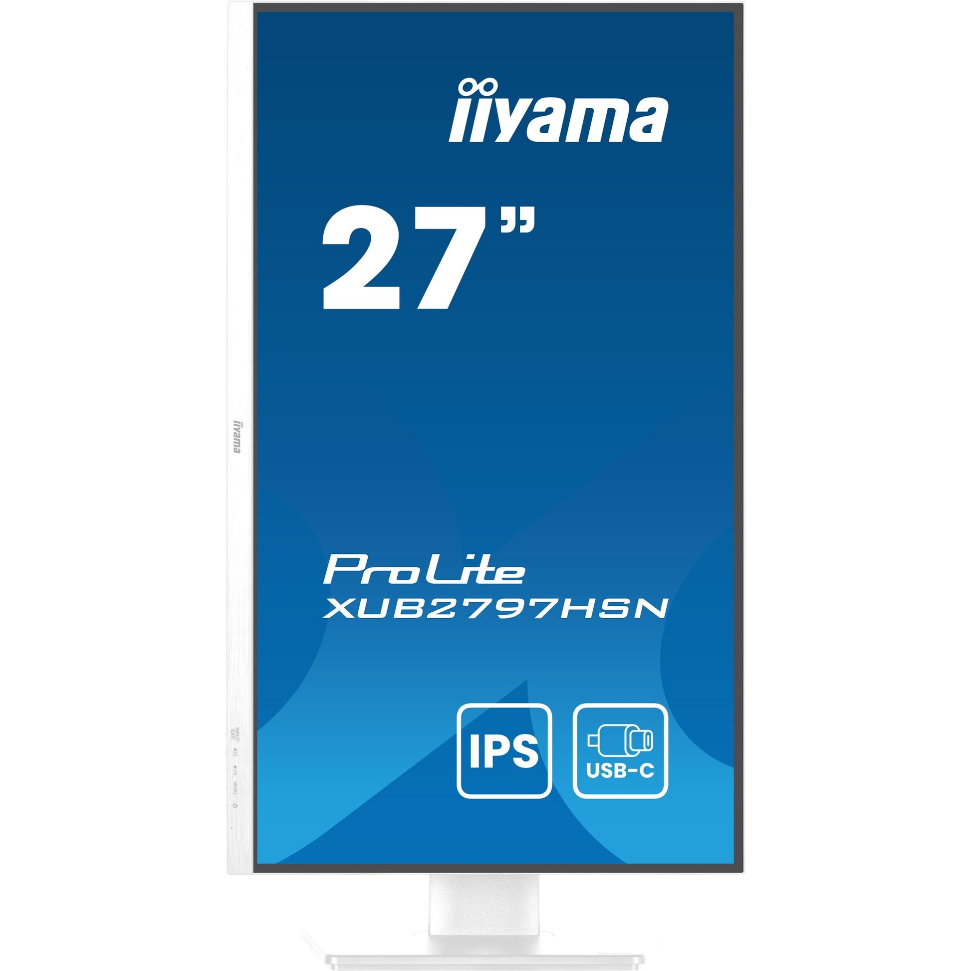 Iiyama prolite xub2797hsn-w2 27 monitor (wit, hdmi, displayport, 2x usb-a, 3x usb-c, rj-45)