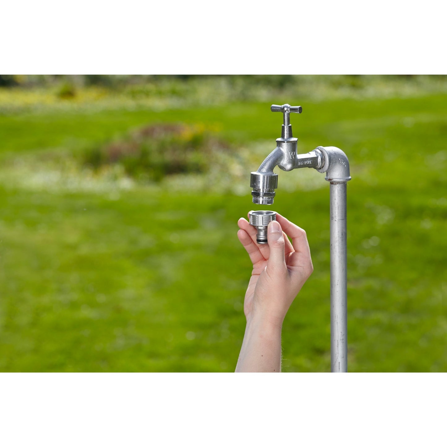 Gardena premium kraanstuk 26,5 mm (g 3 4 ) (zilver, 18241-50, bulk)