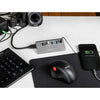 Delock usb-hub 10 gbps met 4 usb-a + 1 quick charge poort (grijs, incl. voeding)