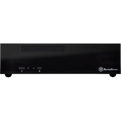 Silverstone sst-ml09b htpc behuizing (zwart | 2x usb-a)