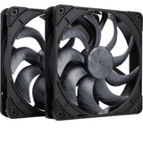 Noctua nf-a14x25 g2 pwm sx2-pp chromax.black case fans (zwart, 2 stuks, 140 x 140 x 25 mm) - afbeelding 1