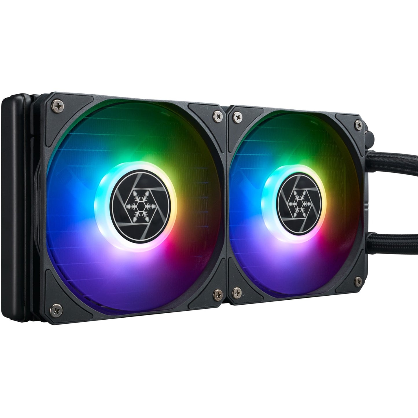 Silverstone vida 240 slim waterkoeling (zwart)