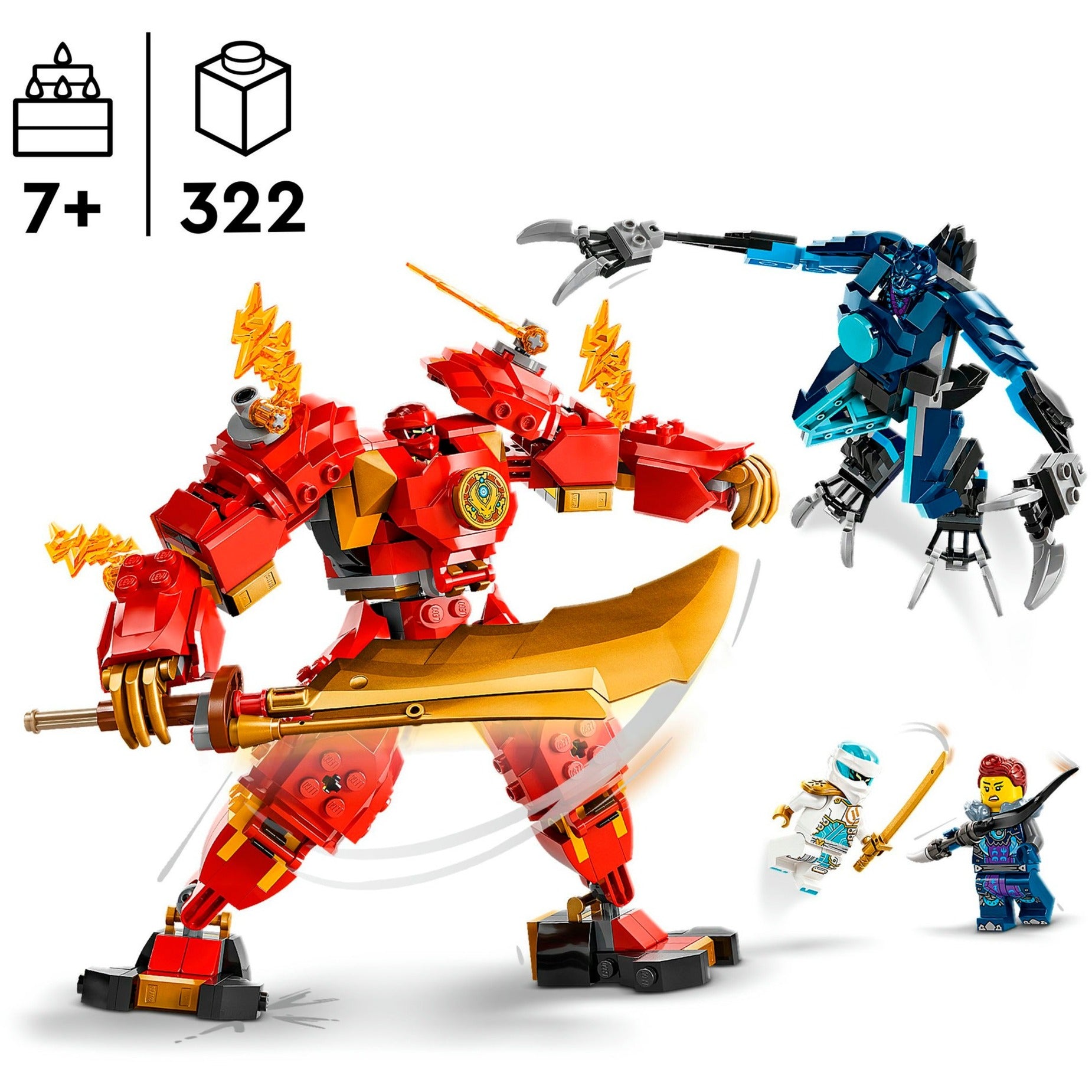 Lego ninjago 71808 kais elementaire vuurmecha