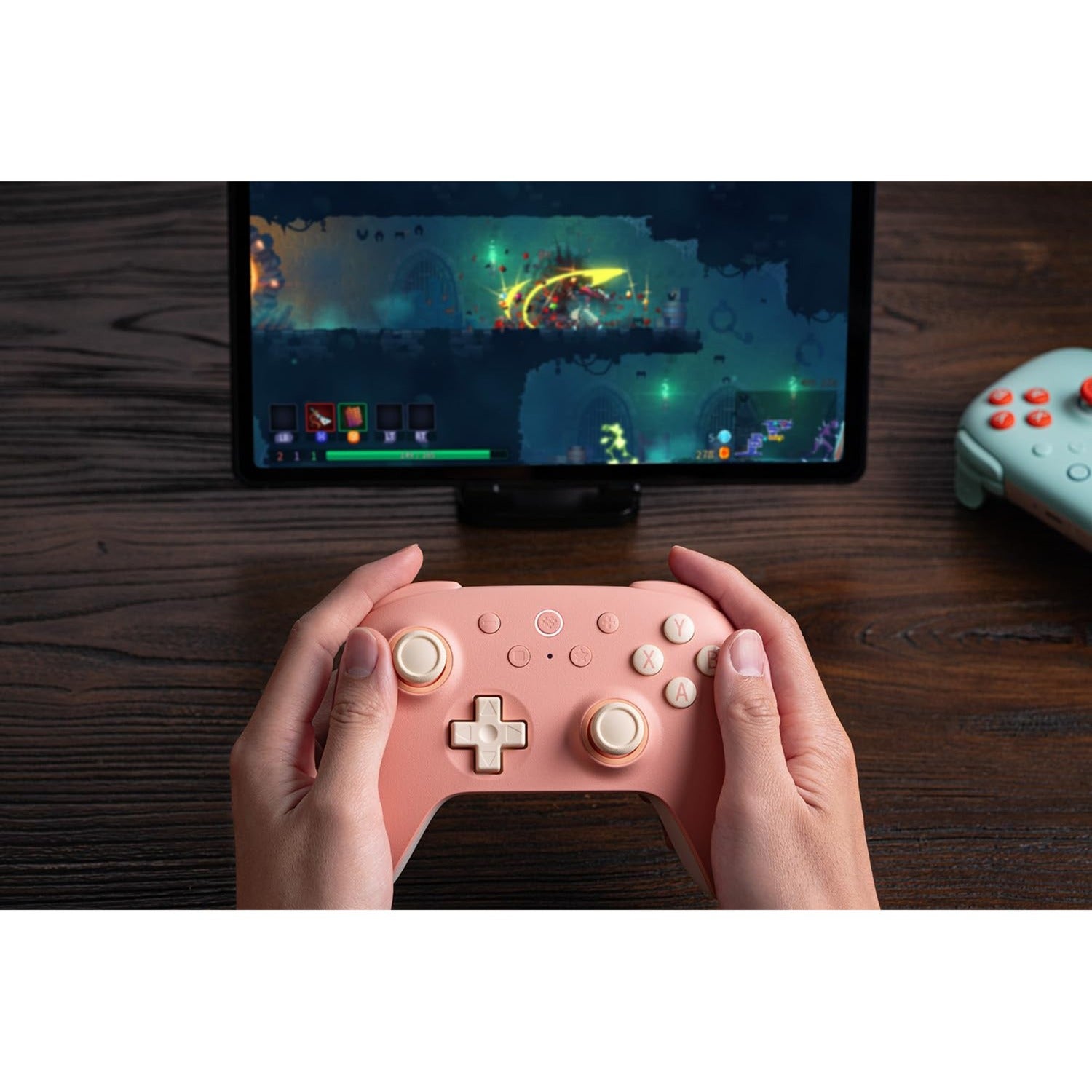 8bitdo ultimate 2c wireless gamepad (perzik lichtgeel)