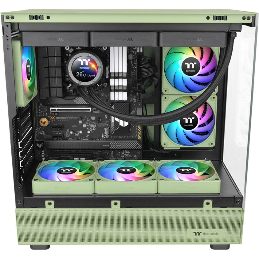 Thermaltake ct120 ex reverse argb sync pc cooling fan matcha green (3-fan pack) case fans (lichtgroen, 3 stuks, 120 x 120 x 25 mm, pwm)