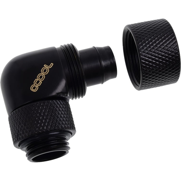 Alphacool eiszapfen 13 10mm compression fitting verbinding (zwart, draaibaar aan schroefdraadzijde)