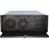 Inter-tech 4u 4129l rack behuizing (zwart | 2x usb-a) - afbeelding 2