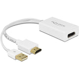 Delock hdmi-a (male) > displayport 1.2 (female) adapter (wit, 0,245 meter) - afbeelding 1