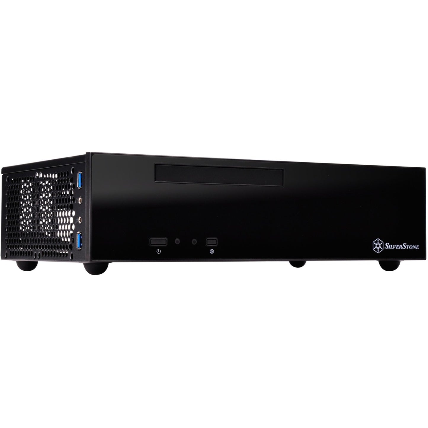 Silverstone sst-ml09b htpc behuizing (zwart | 2x usb-a)