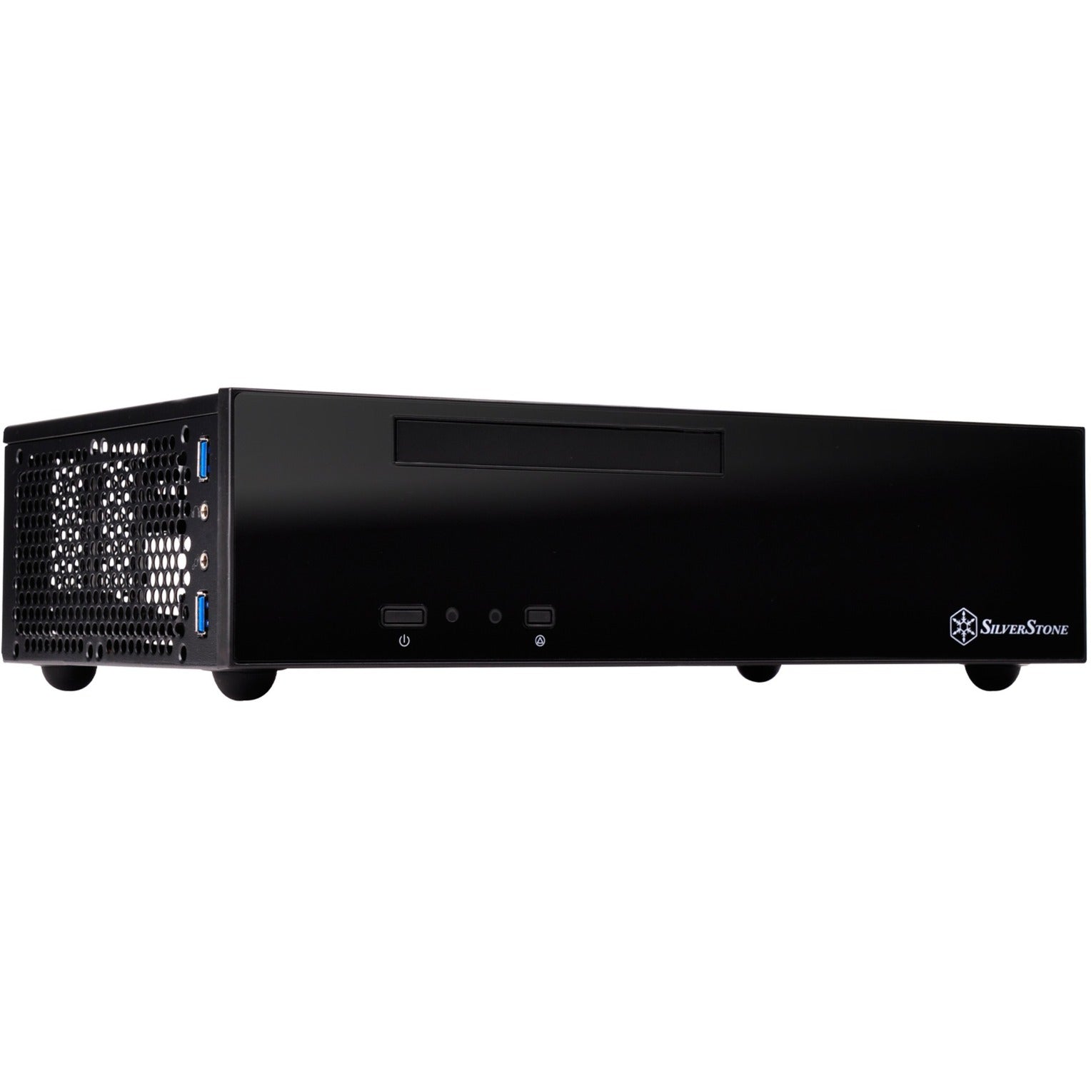 Silverstone sst-ml09b htpc behuizing (zwart | 2x usb-a)