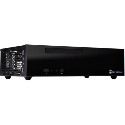 Silverstone sst-ml09b htpc behuizing (zwart | 2x usb-a)