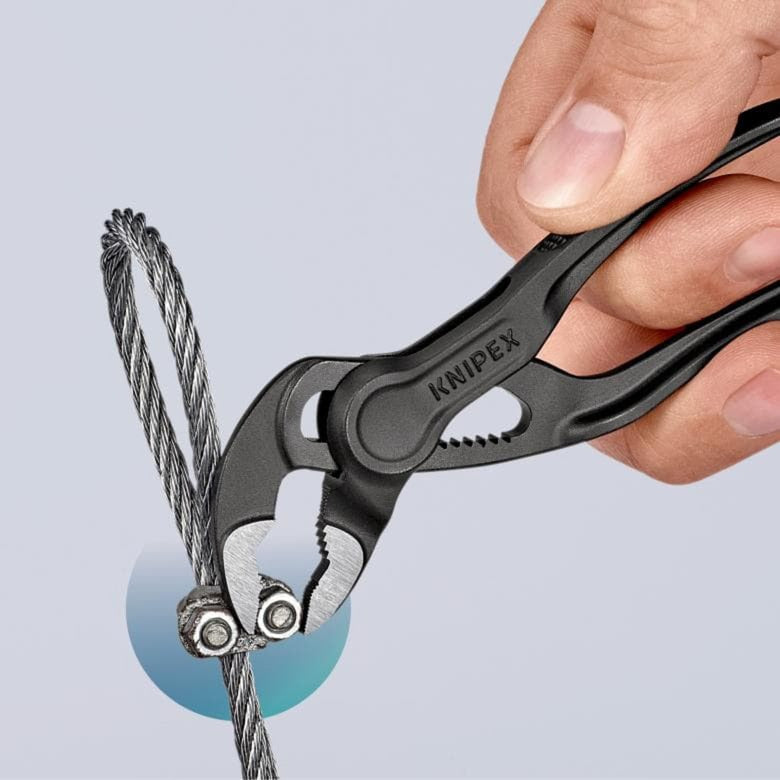 Knipex cobra xs - instelbare pijptang - 100mm - compact - slanke kop