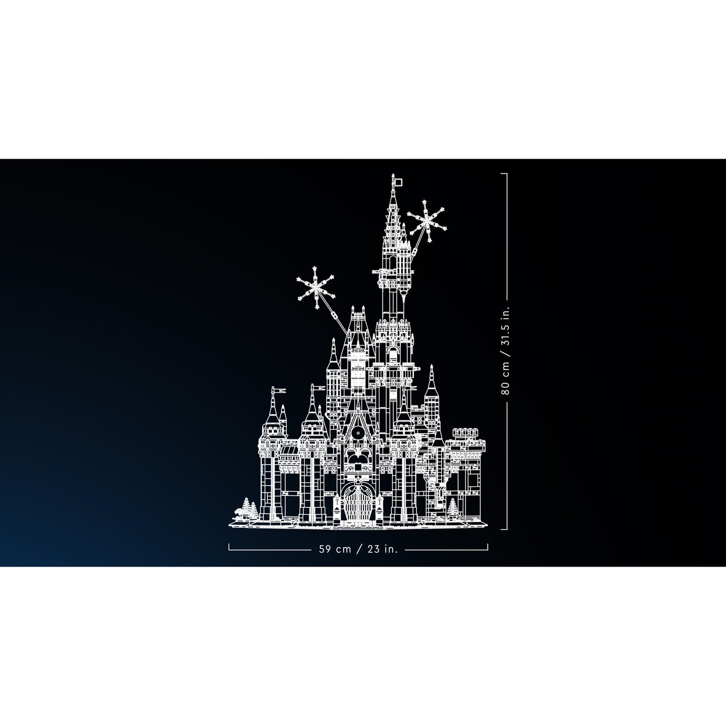 Lego disney - disney kasteel constructiespeelgoed (43222)