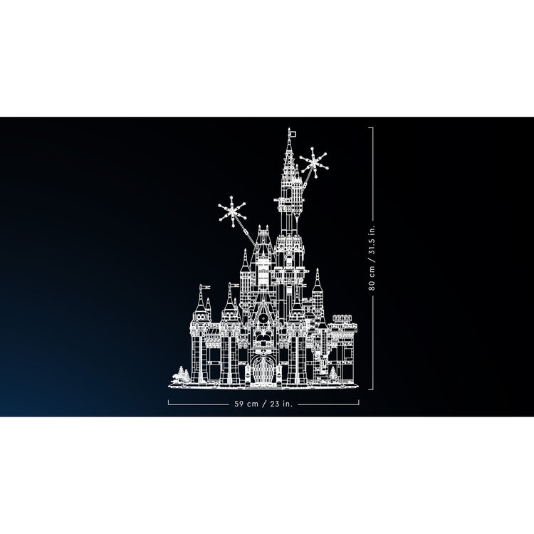 Lego disney - disney kasteel constructiespeelgoed (43222)