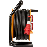 Brennenstuhl brobusta cee 4 ip44 kabelhaspel, 40m rn-kabel (geel zwart, 40m rn-kabel) - afbeelding 3