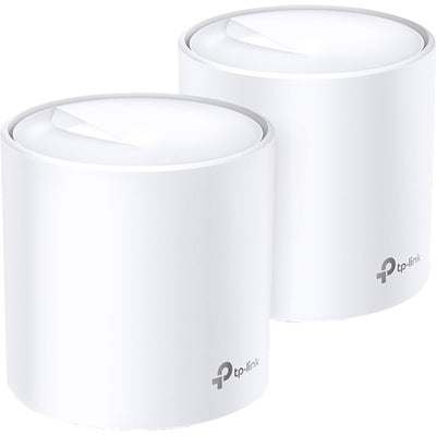 Tp-link deco x20 mesh router (wit, 2 stuks, 2.4 ghz 5 ghz dual-band)