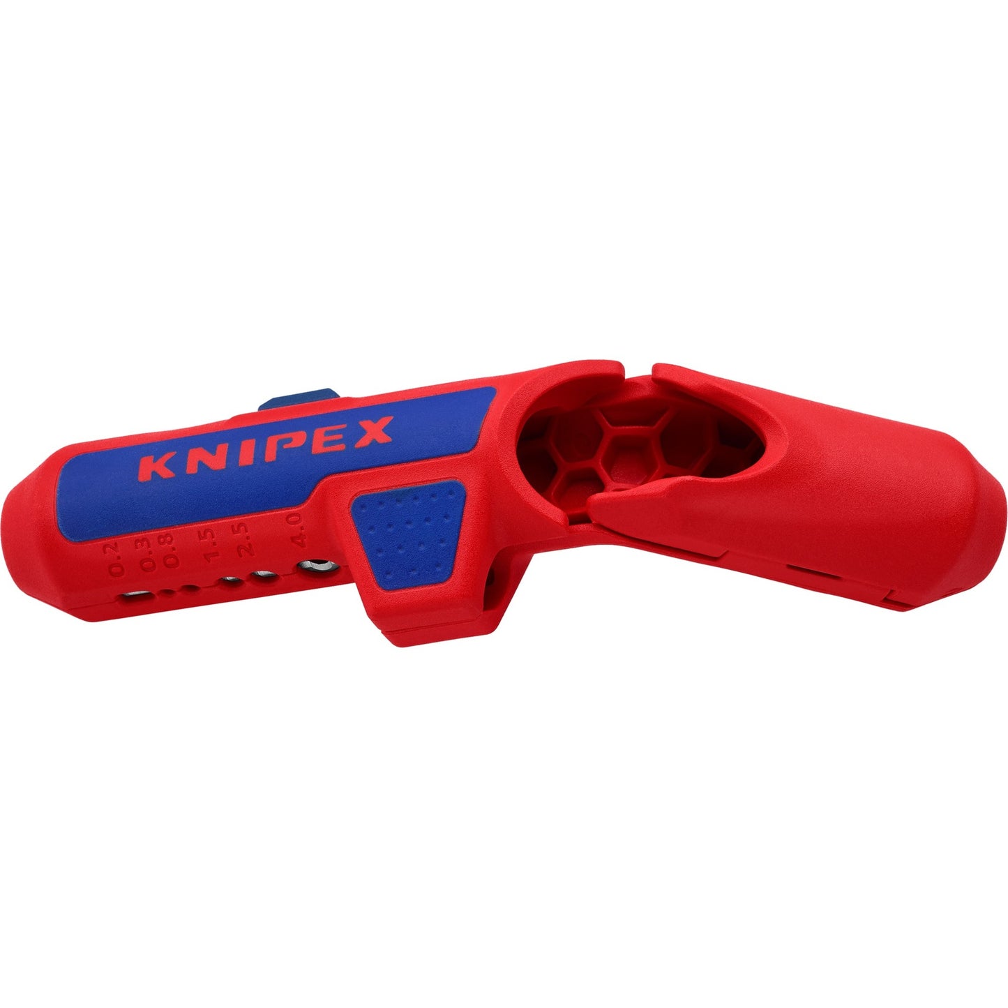 Knipex 16 95 01 sb ergostrip kabelstripper geschikt voor: ronde kabel, kabel voor vochtige ruimte, datakabel, coaxkabel