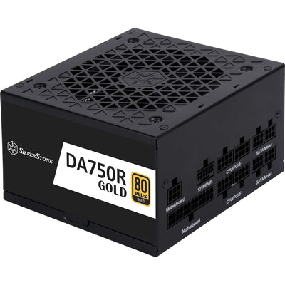 Silverstone da750r-gm gold, modulaire 750 watt voeding (zwart, 4x pcie)