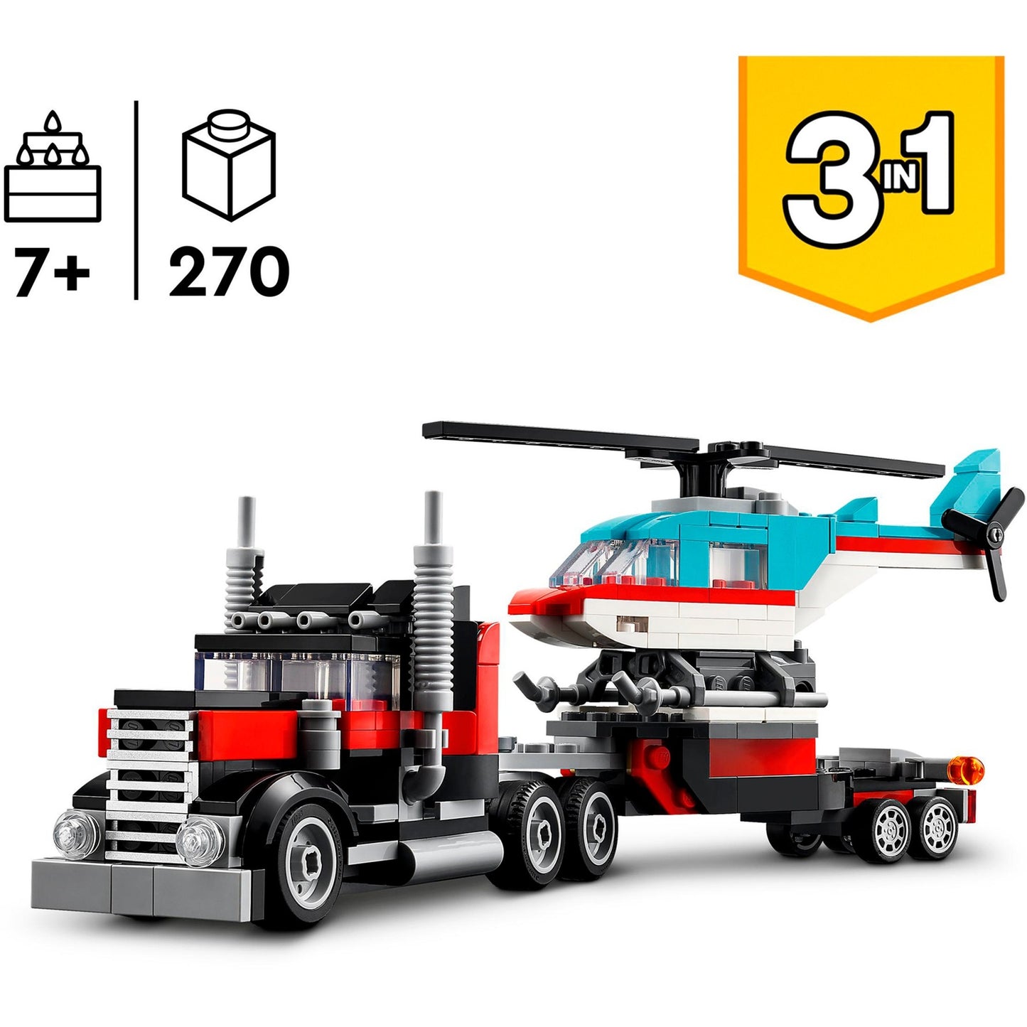 Lego creator 3in1 truck met helikopter - 31146