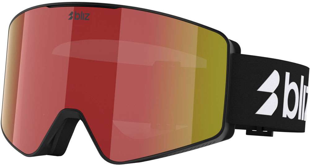 Bliz g001 brown w red multi - ski goggle