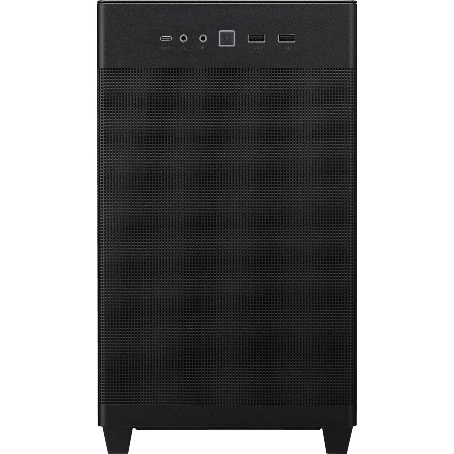 Asus prime ap201 mini tower behuizing (zwart | 2x usb-a | 1x usb-c)