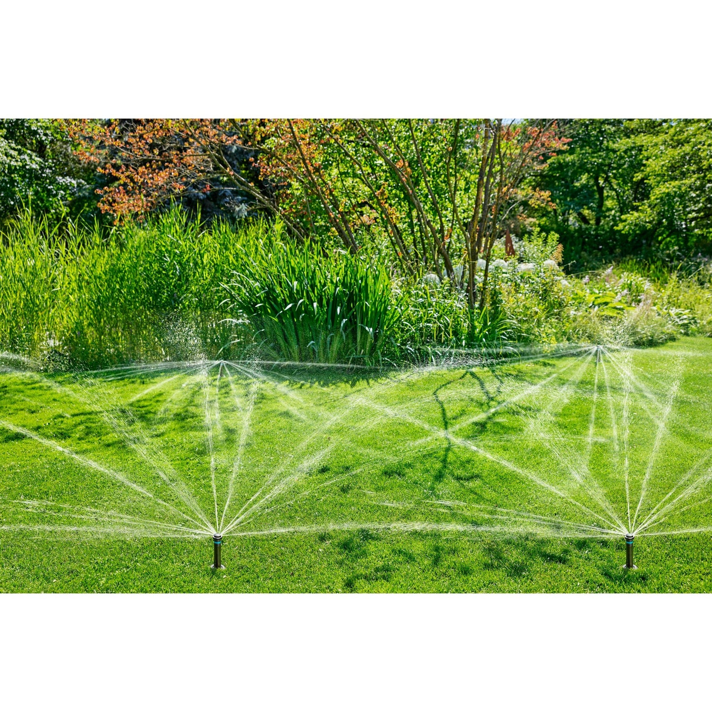 Gardena pop-up sprinkler md80 sproeier (zwart grijs, sproeiafstand tussen 3,5 m en 5 m)