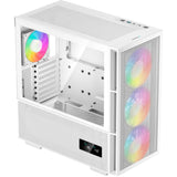 Deepcool ch560 digital midi tower behuizing (wit | 1x usb-a | 1x usb-c | rgb | tempered glass) - afbeelding 2