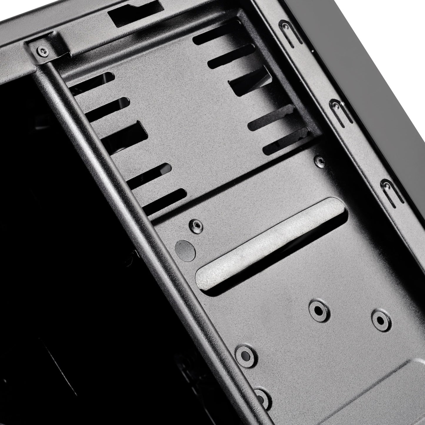 Silverstone sst-ps13b midi tower behuizing (zwart | 2x usb-a)