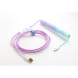 Ducky coiled cable v2 - azure kabel - afbeelding 1