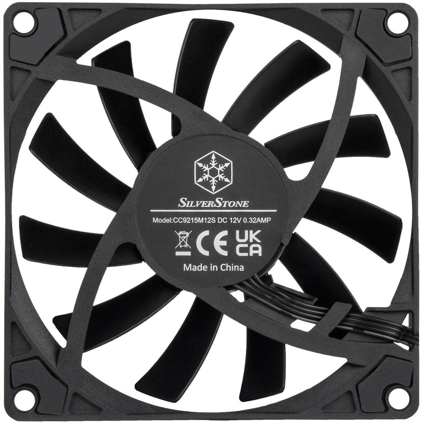 Silverstone air slimmer 90 case fan (zwart, 92 x 92 x 15 mm, pwm)
