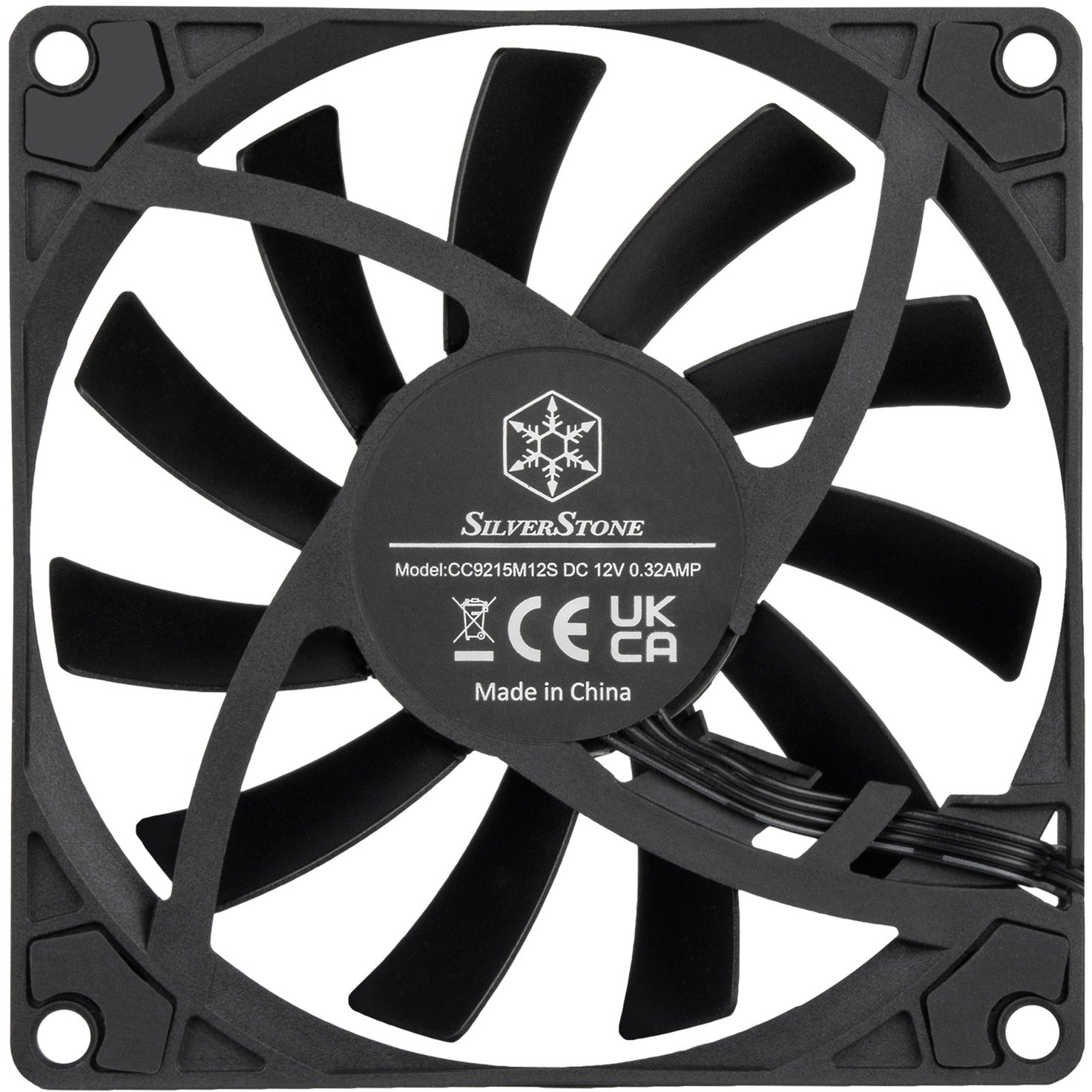 Silverstone air slimmer 90 case fan (zwart, 92 x 92 x 15 mm, pwm)
