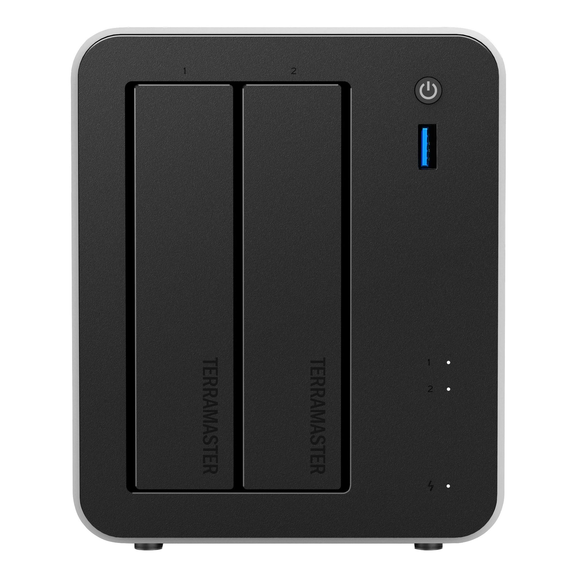 Terramaster f2-425 plus nas (wit, 2x 5gbe, hdmi, usb)