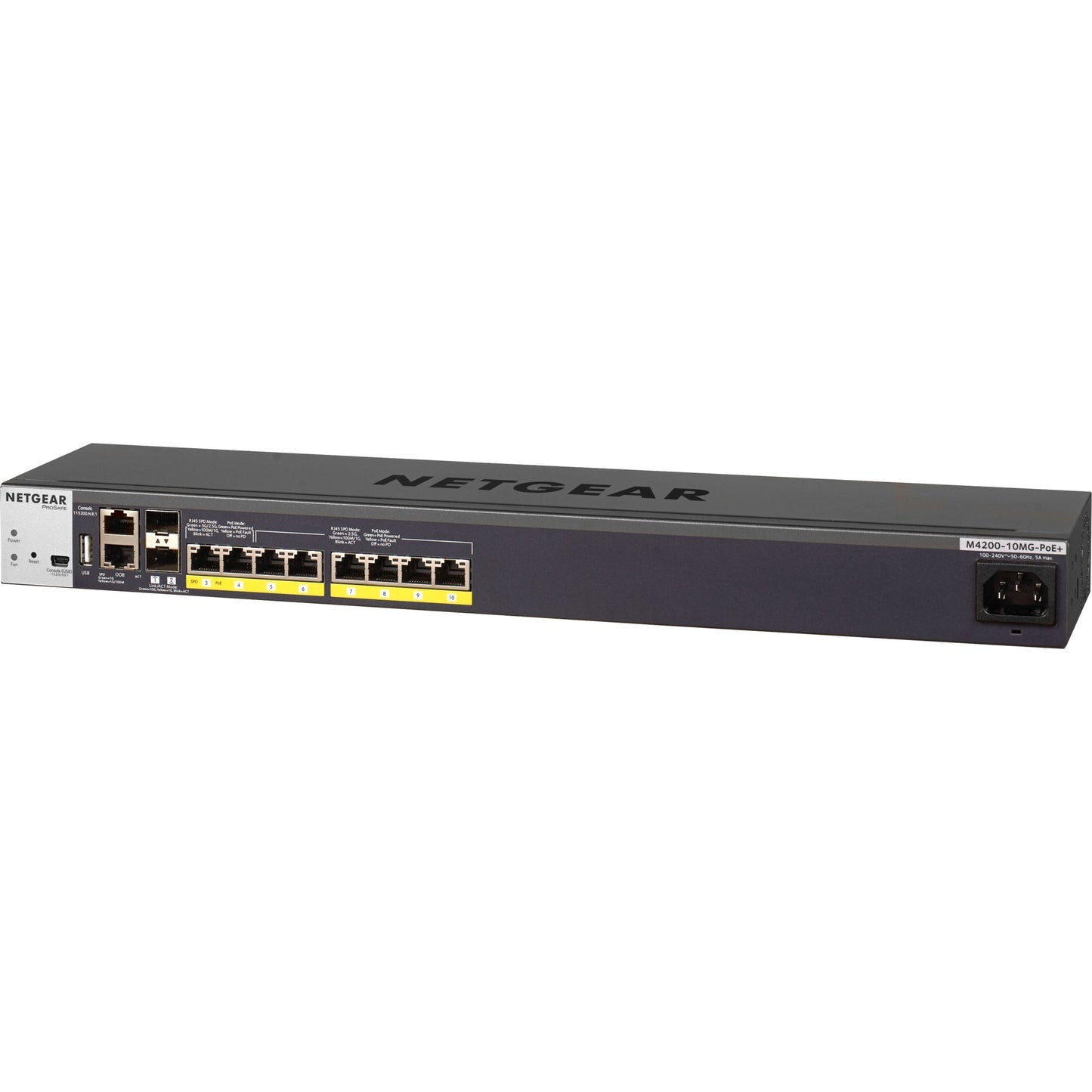 Netgear prosafe m4200-10mg-poe+ switch